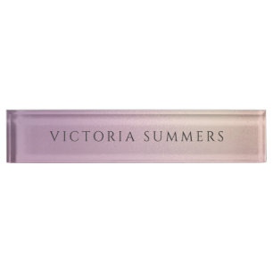 Elegant Chic Ombre Nameplate