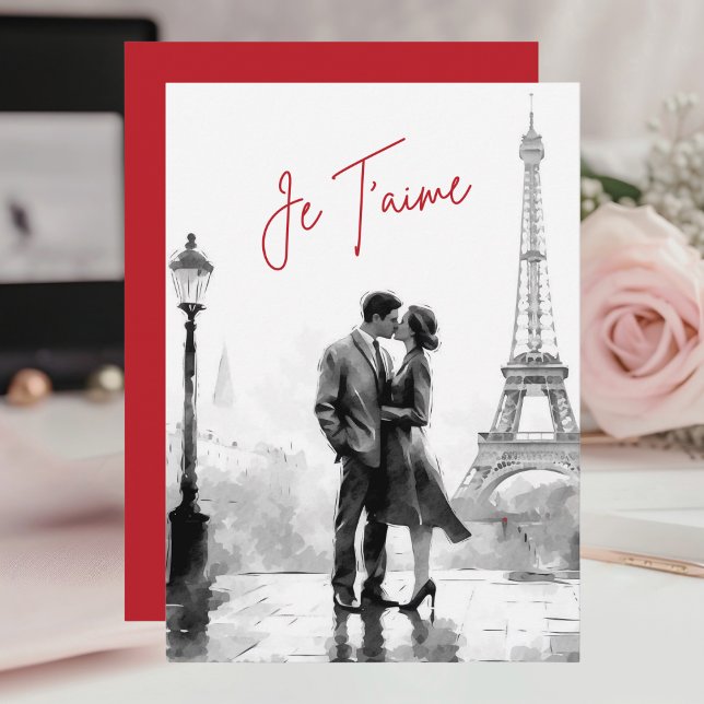Elegant Chic Paris Happy Anniversary Card (Creator Uploaded)