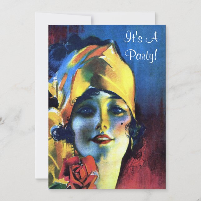 Elegant / Chic Party Invitations Vintage Look (Front)