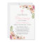 Elegant Chic Pink Floral Christening Baptism