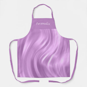 Elegant Chic Purple Lavender Swirl Pattern Apron