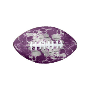 Elegant Chic Purple Violet Abstract Pattern American Football