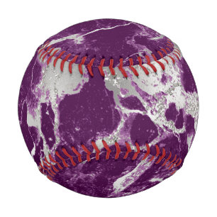 Elegant Chic Purple Violet Abstract Pattern Baseball