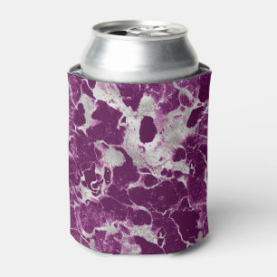 Elegant Chic Purple Violet Abstract Pattern Can Cooler