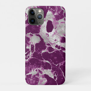 Elegant Chic Purple Violet Abstract Pattern iPhone 11 Pro Case
