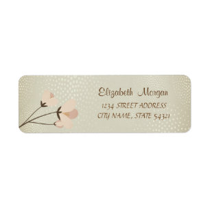 Elegant Chic Romantic, Flower Address Label