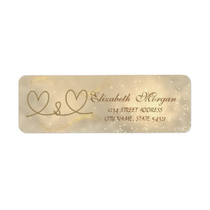 Elegant  Chic Rope Hearts  Address