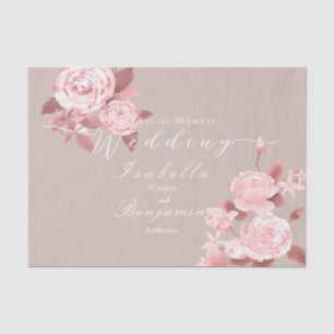 Elegant Chic Rose Wedding  Tissue Paper