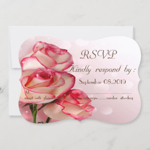 Elegant Chic Roses RSVP Invitation