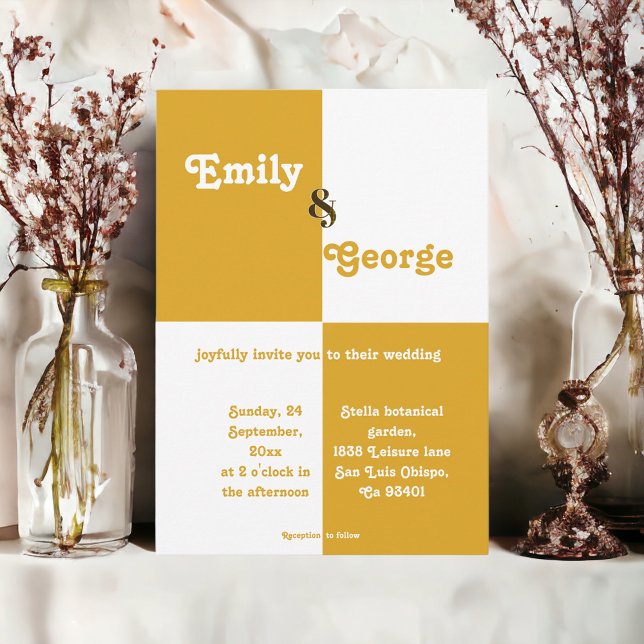 Elegant Chic Silver And Gold Classy Modern Wedding Invitation (Creator Uploaded)