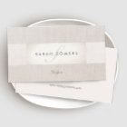 Elegant Chic Silver Classy Striped Beige Monogram