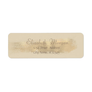 Elegant Chic  Simple,Faux Gold Brush Stroke
