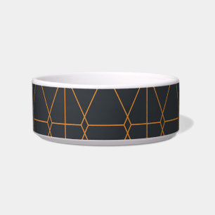 Elegant, chic, simple, luxurious line pattern art bowl