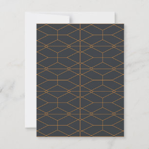 Elegant, chic, simple, luxurious line pattern art card