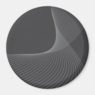 Elegant, chic, simple, modern graphic pattern art magnet