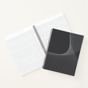 Elegant, chic, simple, modern graphic pattern art notebook