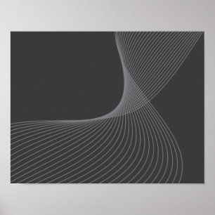 Elegant, chic, simple, modern graphic pattern art poster
