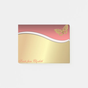 Elegant Chic  Stylish Butterfly Post-it Notes