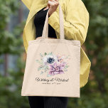 Elegant Chic Succulent Florals Wedding Tote Bag<br><div class="desc">Country garden wedding tote bag featuring a succulent floral display, names of the bride & groom, and the wedding date. Click on the “Customize it” button for further personalization of this template. You will be able to modify all text, including the style, colors, and sizes. You will find matching wedding...</div>