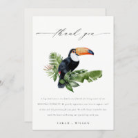 Elegant Chic Tropical Rainforest Toucan Wedding