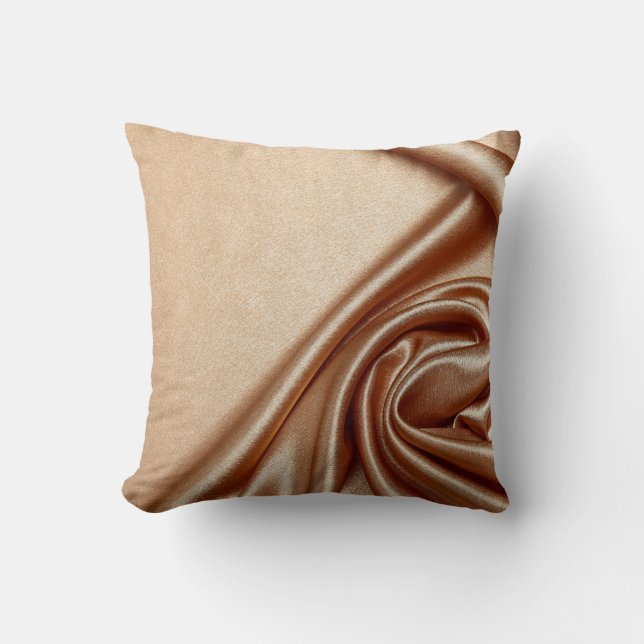 Elegant chic velvet golden black pattern textile cushion (Front)