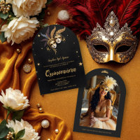 Elegant Chic Venetian Mask Quinceañera Party