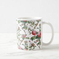 Elegant Chic Vintage Pink Rose Floral