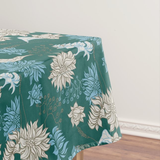    Elegant Chic Wildflower Tablecloth (In Situ)