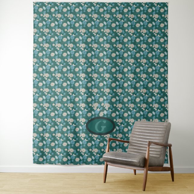 Elegant Chic Wildflower  Tapestry (In Situ)