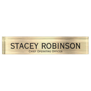 Elegant Chief Operating Officer Nameplate