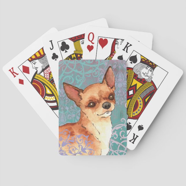 Elegant Chihuahua Playing Cards (Back)