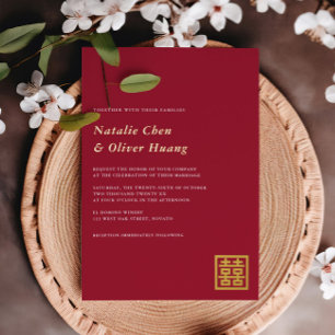 Elegant Chinese Double Happiness Wedding REAL