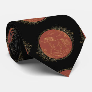 Elegant Chinese New Year 2026 Year of the Horse  Tie