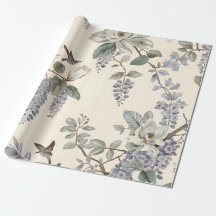 Elegant Chinoiserie Floral & Birds