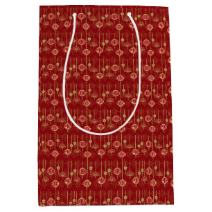 Elegant Chinoiserie for Lunar Dragon Year 2024 Medium Gift Bag