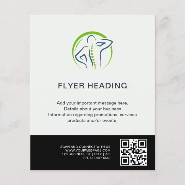 Elegant Chiropractor Flyer | We appreciate you (Front)