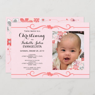 Elegant CHRISTENING Event Invitation