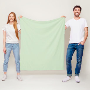 Elegant Christian BLESS THE LORD Pale Green Fleece Blanket