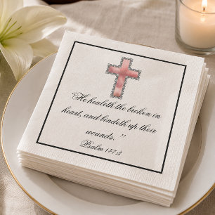 Elegant Christian Sympathy Napkin