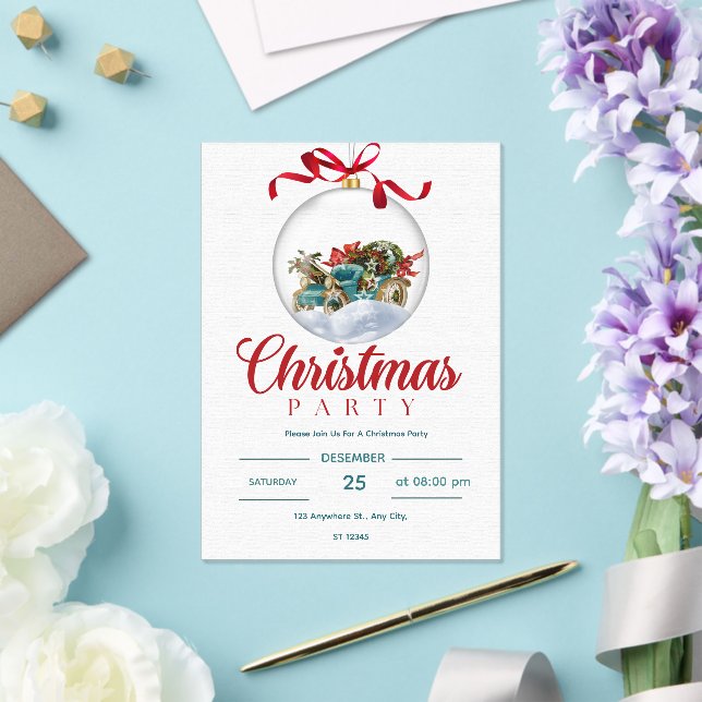 Elegant christmas Acrylic Invitation (Insitu (Wedding))