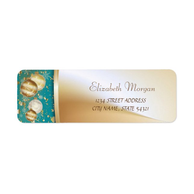 Elegant Christmas Balls, Label (Front)