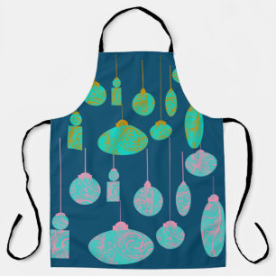 Elegant Christmas Baubles Apron