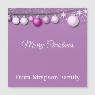 Elegant, Christmas Baubles, Personalised