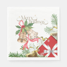Elegant Christmas Bells and Gifts Holiday Design