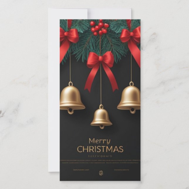 Elegant Christmas Bells Decor – Announcement (Front)