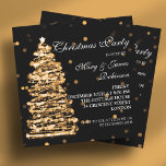 Elegant Christmas Bokeh Tree Party Gold Black Invitation<br><div class="desc">Elegant Christmas Party / "Black Tie" / Corporate Dinner Party Invitation template with Gold & Black Christmas Bokeh Tree  . Impress your friends,  family & colleagues with this sophisticated and elegant party invitation design. Fully customisable!</div>