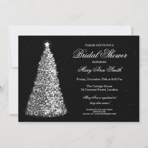 Elegant Christmas Bridal Shower Invitation
