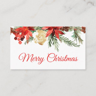Elegant Christmas Business Card