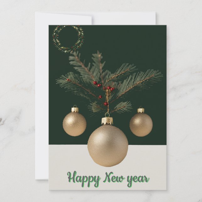 Elegant Christmas Card Design  (Front)