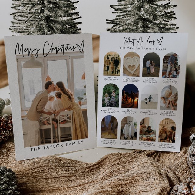 Elegant Christmas Card Holiday Year In Review (Creator Uploaded)